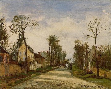 El camino a Versalles en Louveciennes 1870 Camille Pissarro Pinturas al óleo